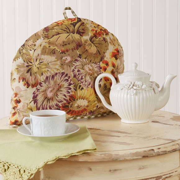 April Cornell Autumn Patchwork Tea Cozy Reversible - Picture 3 of 4